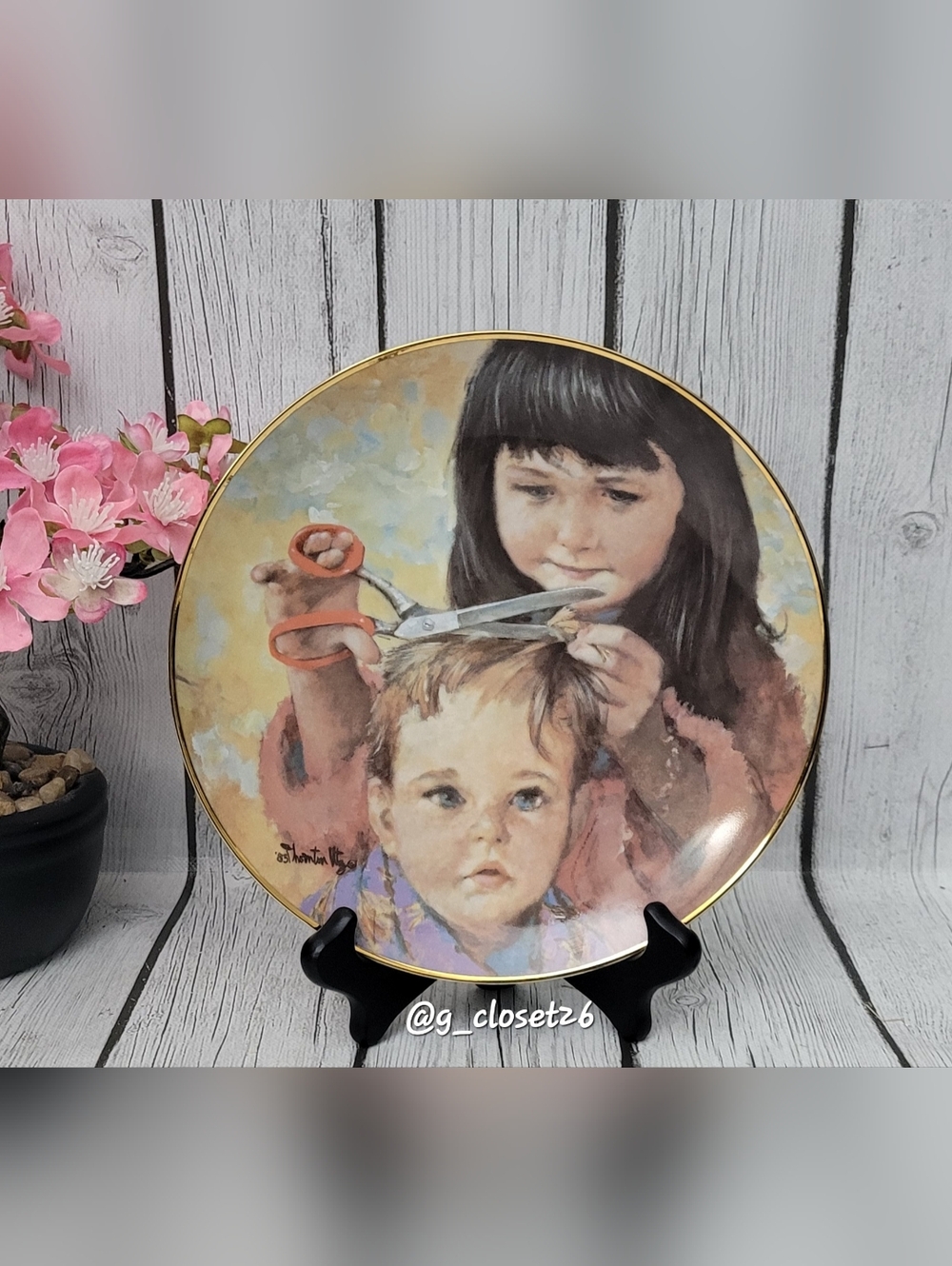 1984 The Hamilton Collection "First Customer" Collector's Plate